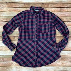 Maurices Purple Plaid Shirt
